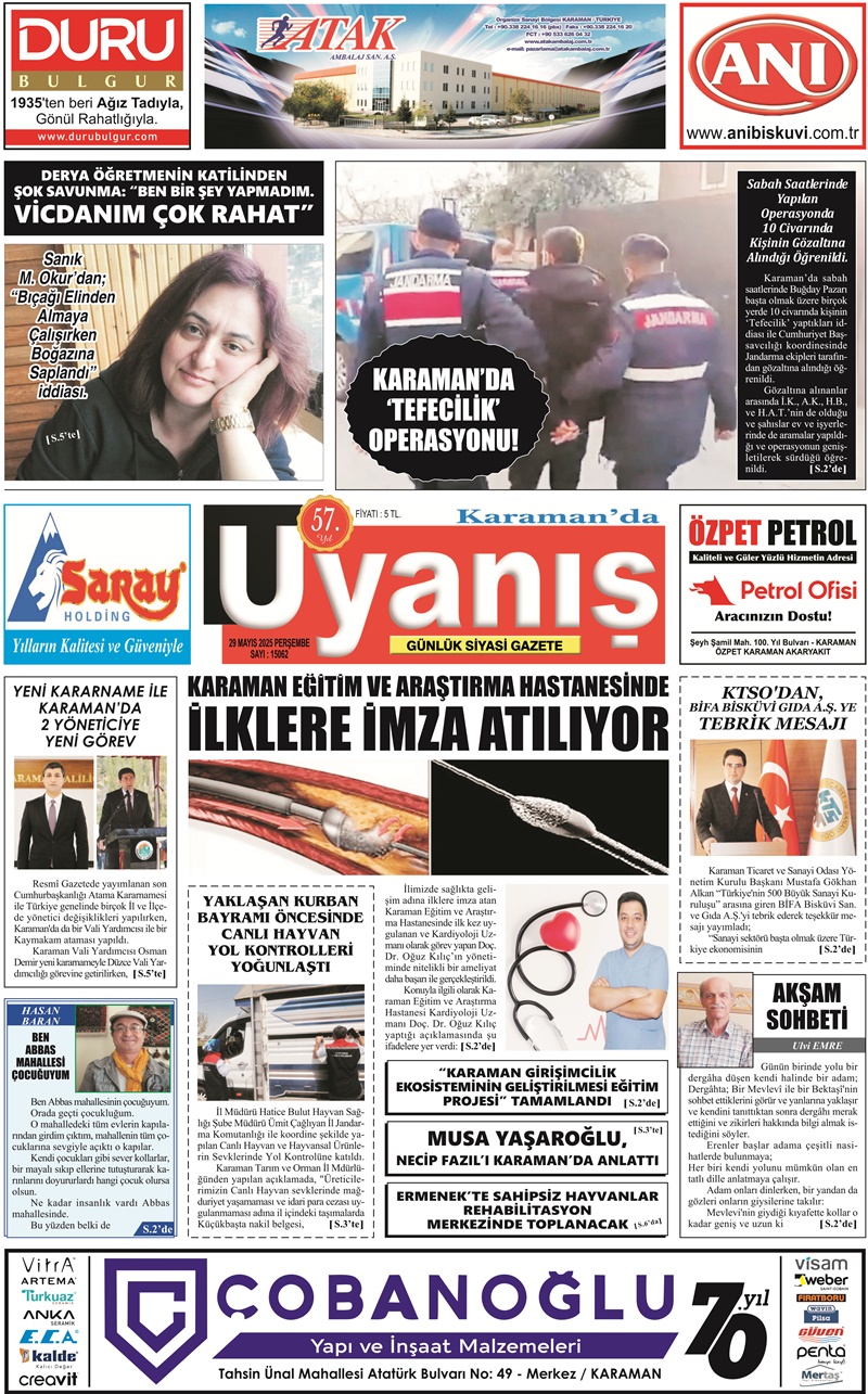 29 Mayıs 2025