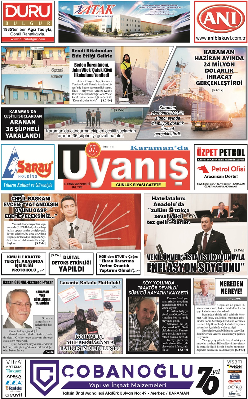 07 Temmuz 2025