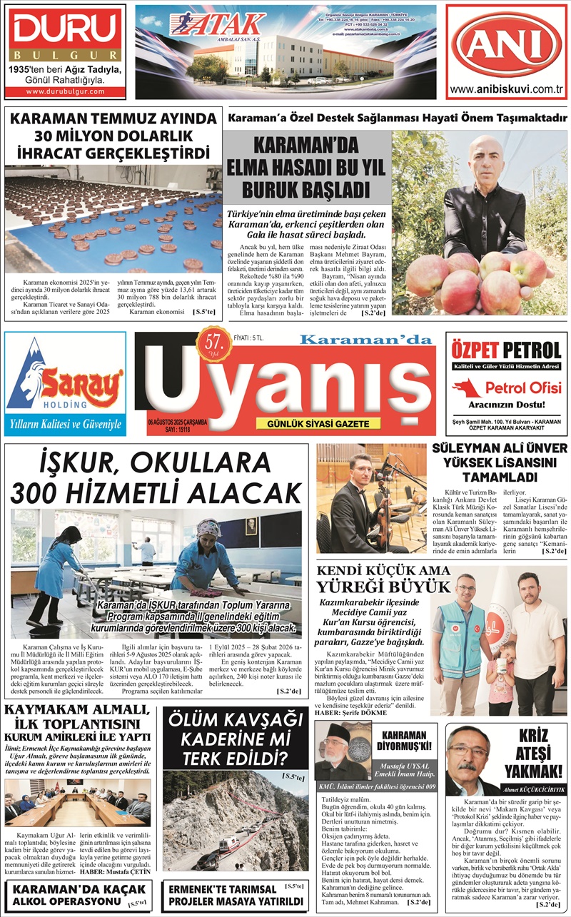 06 Ağustos 2025