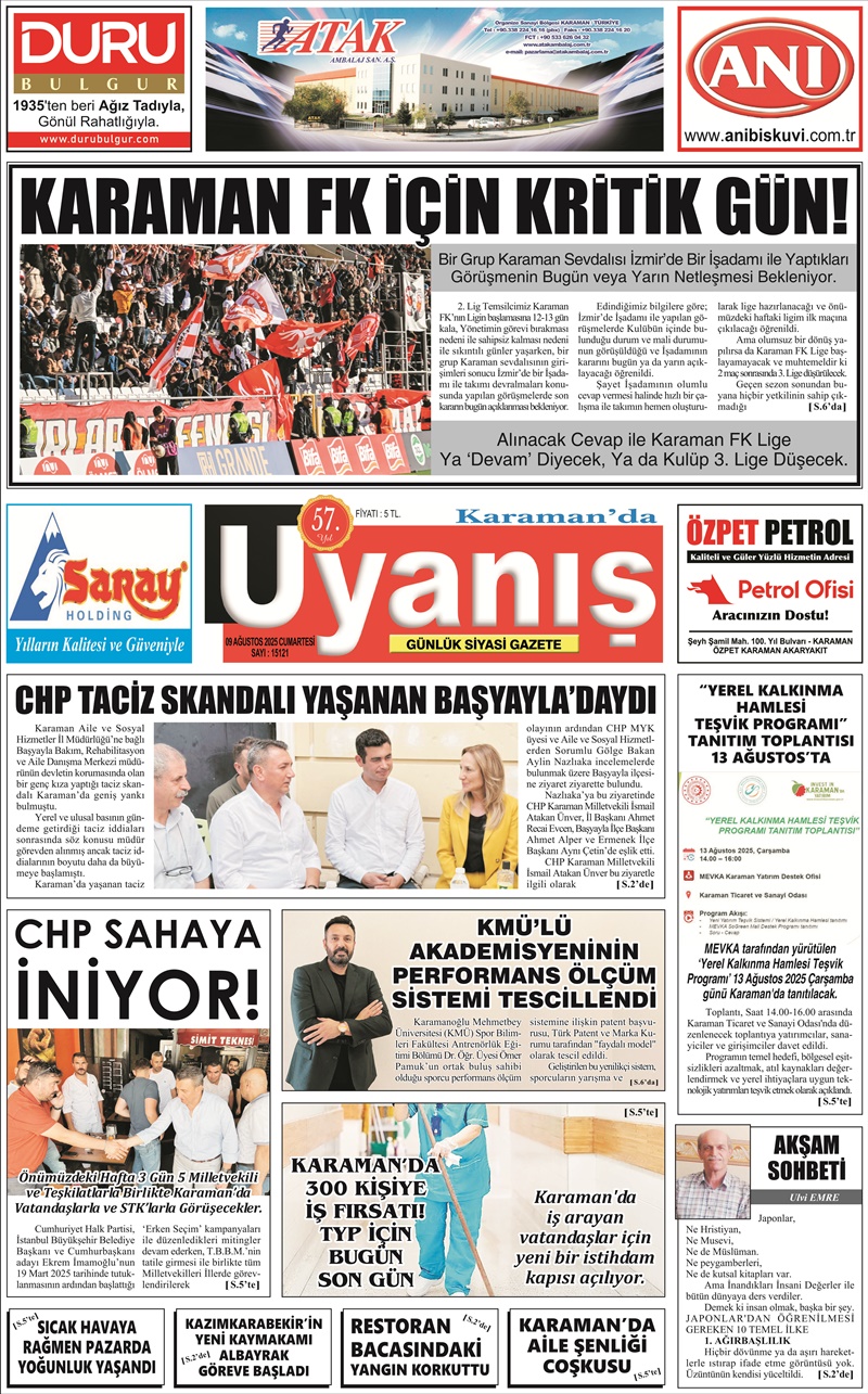 09 Ağustos 2025