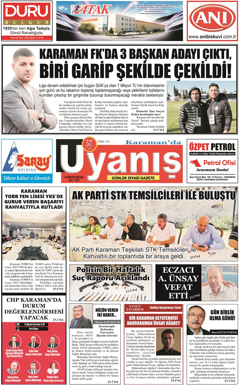 12 Ağustos 2025