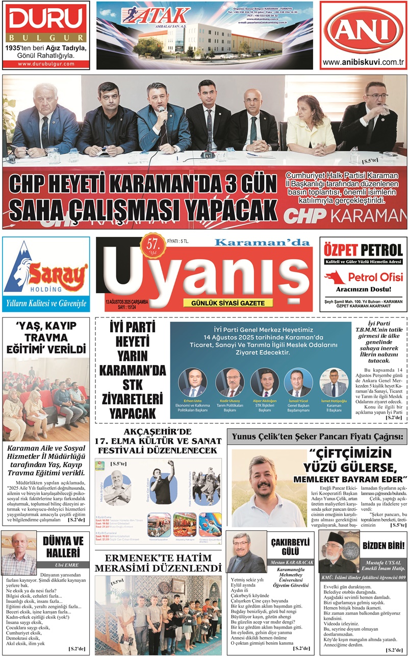 13 Ağustos 2025