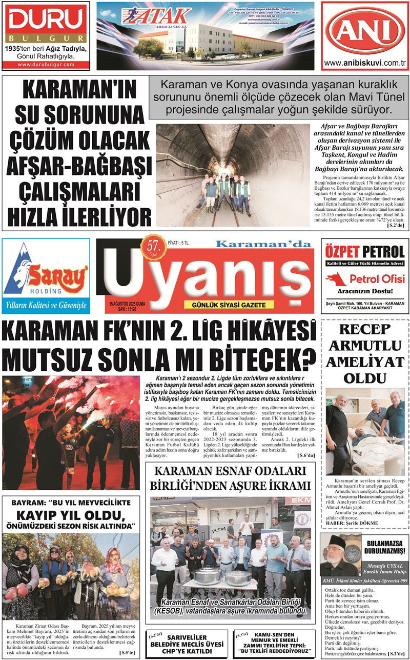 15 Ağustos 2025