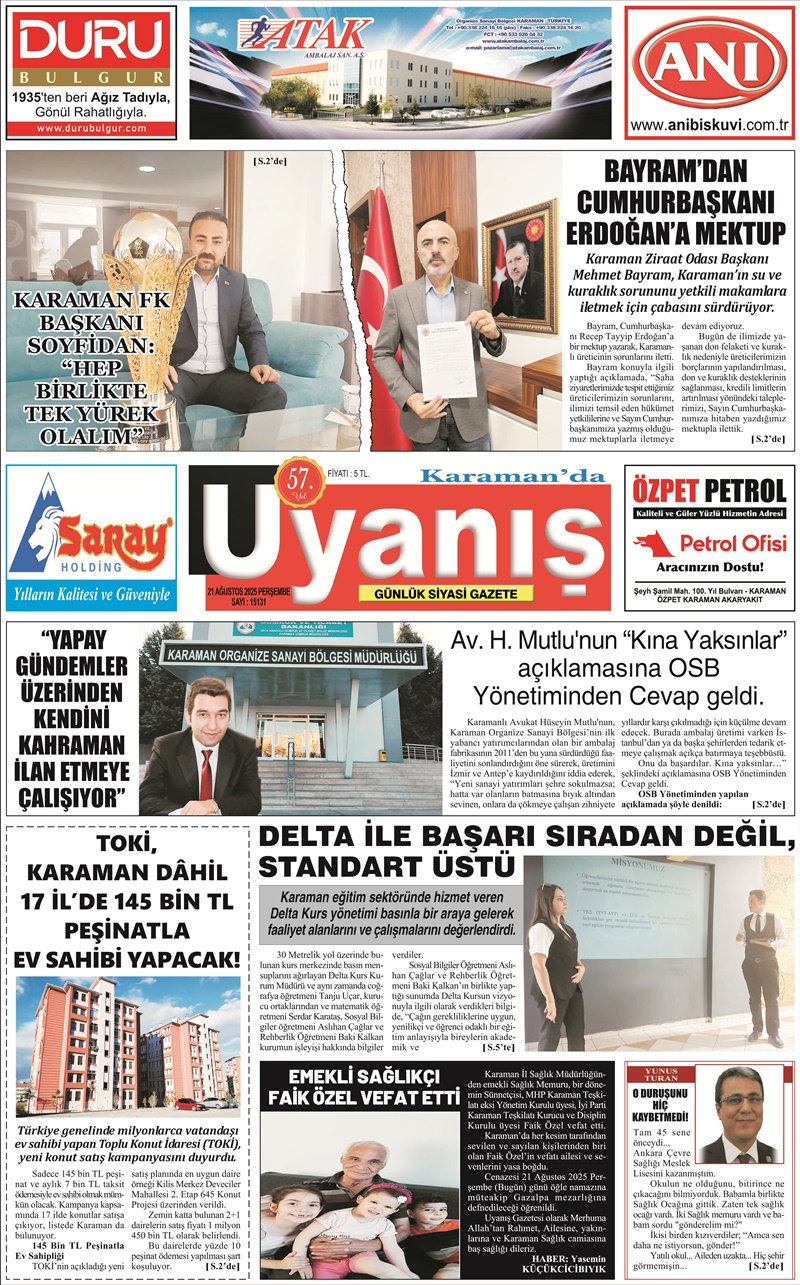 21 Ağustos 2025