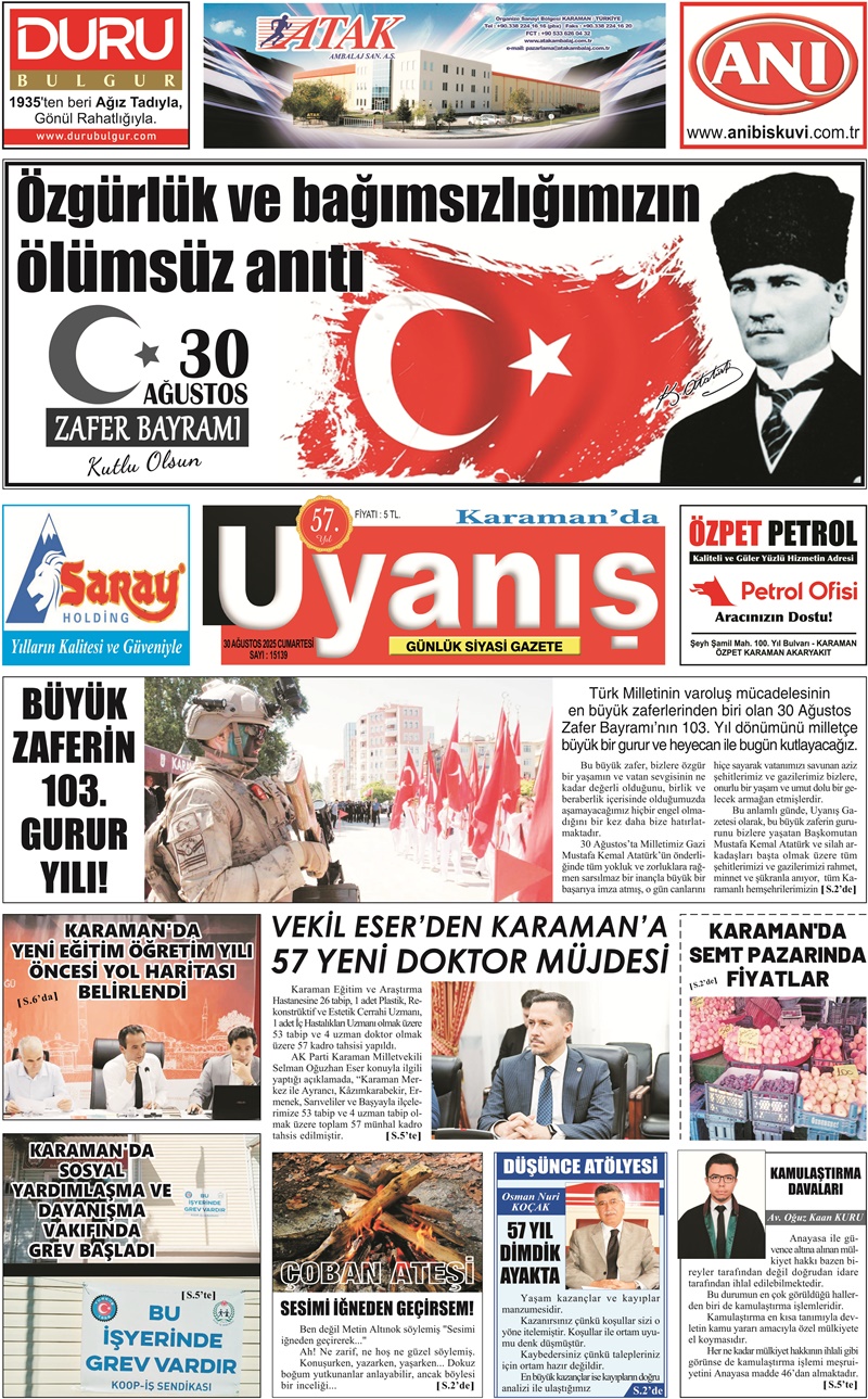 30 Ağustos 2025