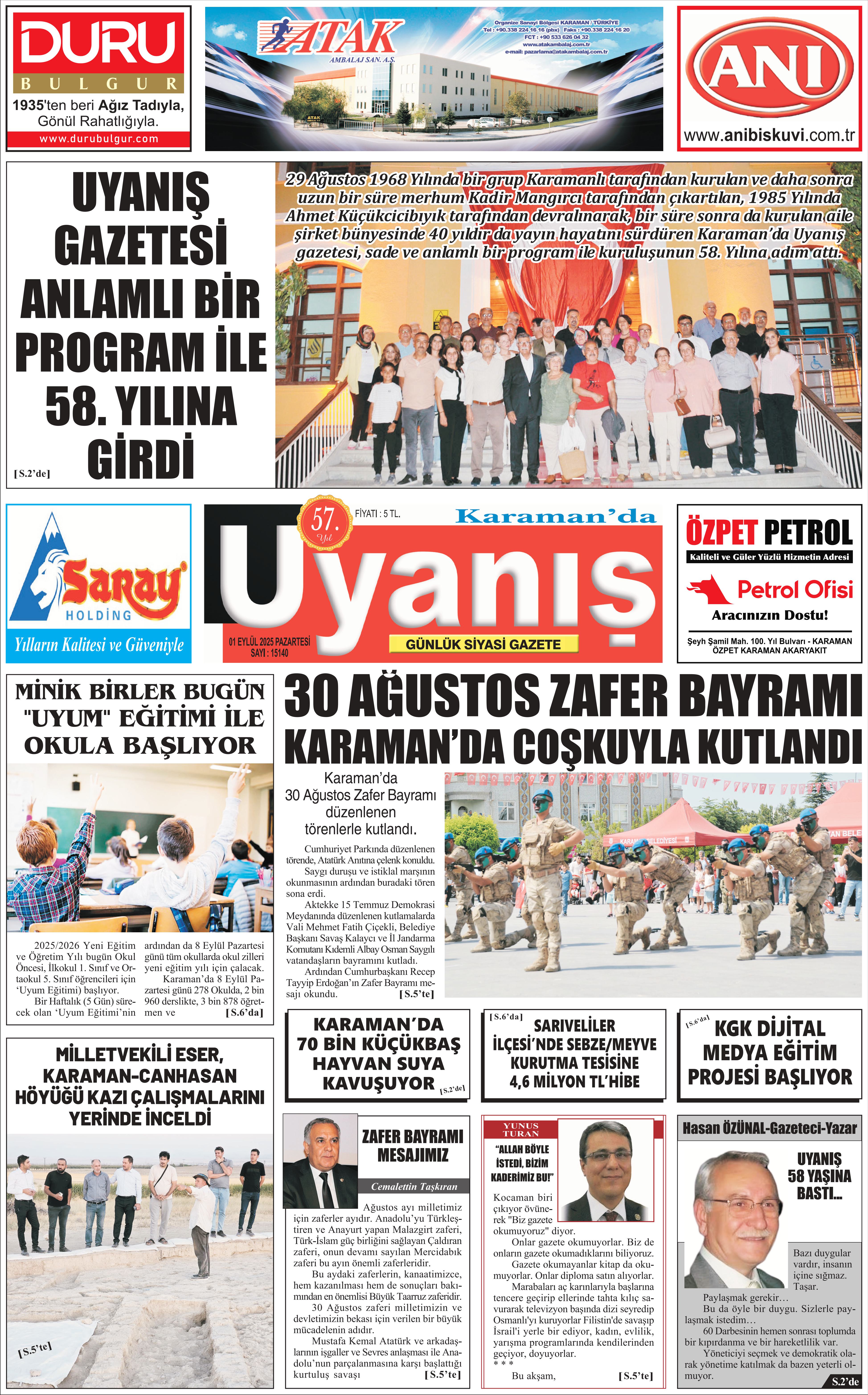 01 EYLÜL 2025