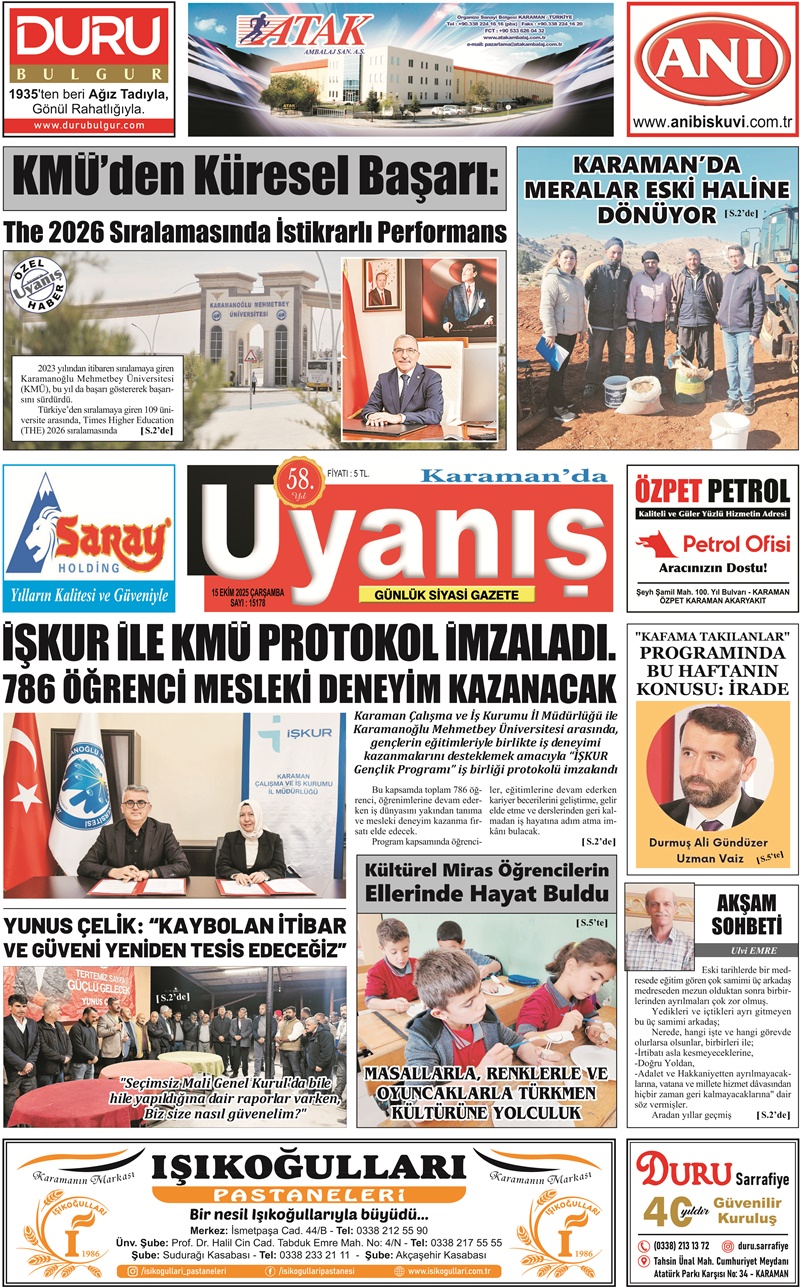 15 Ekim 2025