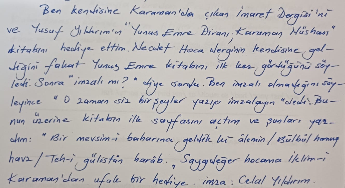 BİR OKUR GÖZÜYLE: NECDET SAKAOĞLU'DAN KALANLAR