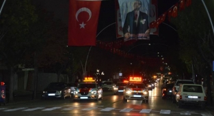 Karaman'da 29 Ekim Cumhuriyet Bayramı Konvoyu Düzenlendi