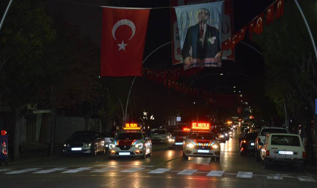 Karaman'da 29 Ekim Cumhuriyet Bayramı Konvoyu Düzenlendi