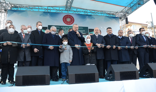 Cumhurbaşkanı Recep Tayyip Erdoğan, Karaman'da