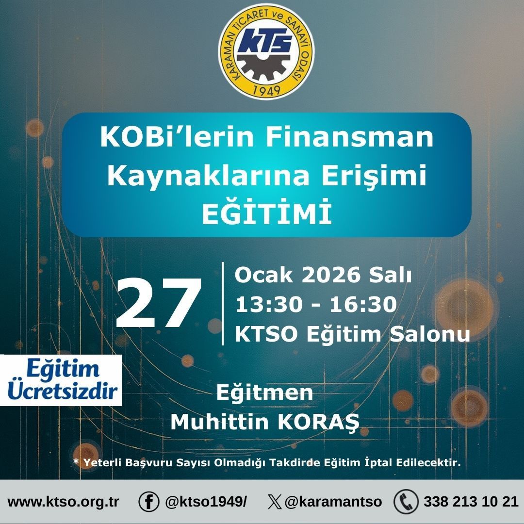 KTSO’dan KOBİ’lere Yönelik Finansman Eğitimi-1