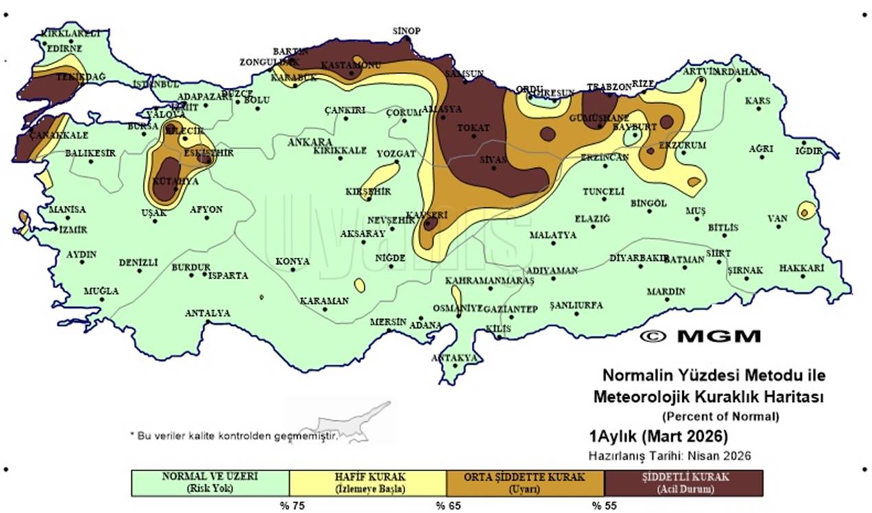Kuraklık Haritası Son Yağışlarla Yeşile Döndü-1