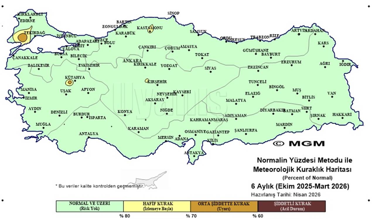 Kuraklık Haritası Son Yağışlarla Yeşile Döndü-3