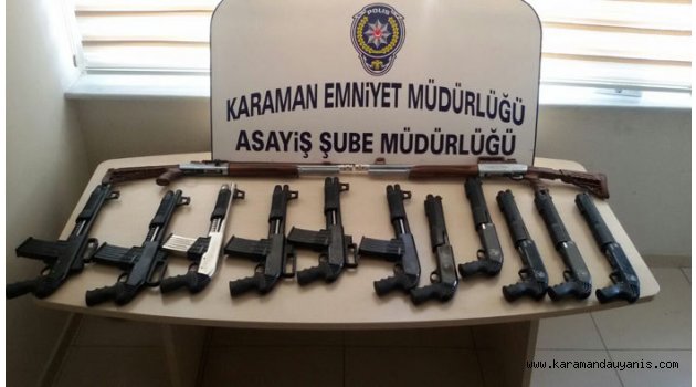 13 RUHSATSIZ TÜFEK ELE GEÇİRİLDİ