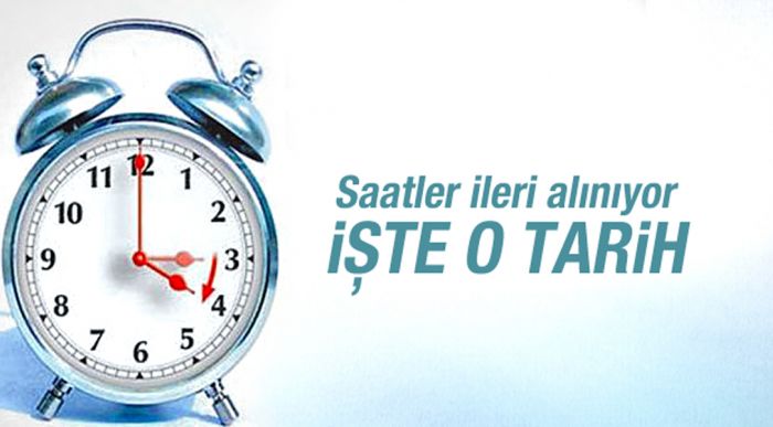 1 Saat İleri Alınacak