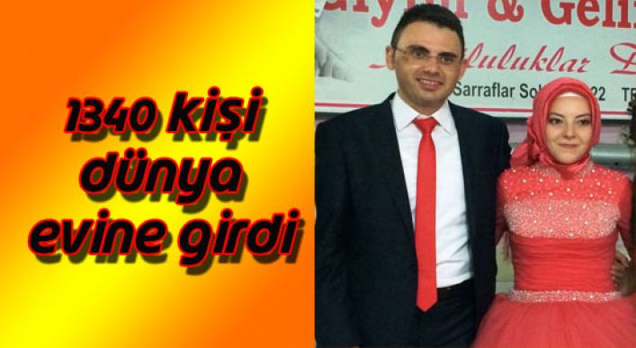 2014 Yılında 1340 Kişi Dünya Evine Girdi
