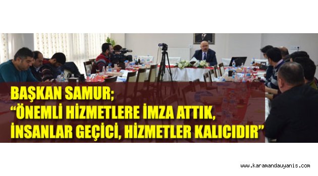 2015 YILINI DEĞERLENDİRDİ