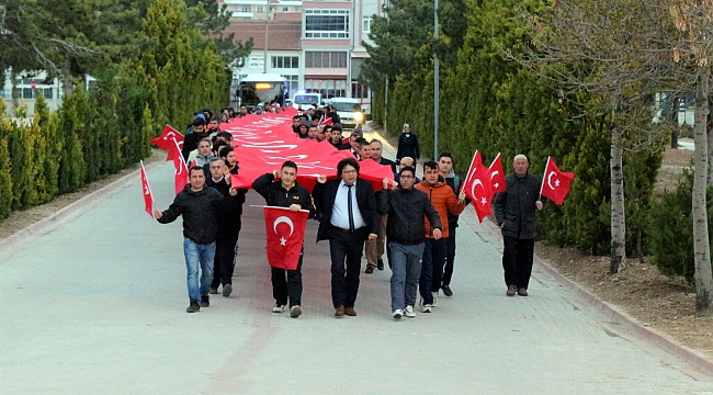 “57. ALAY ÇANAKKALE VEFA YÜRÜYÜŞÜ” YAPILDI