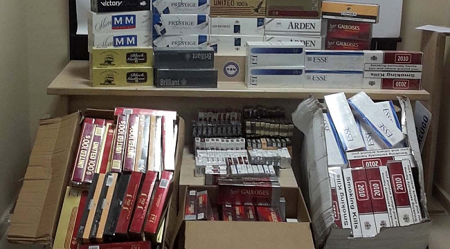 950 PAKET KAÇAK SİGARA ELE GEÇİRİLDİ
