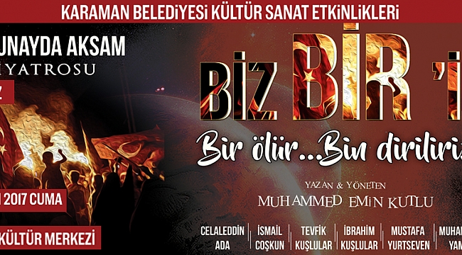 KARAMAN BELEDİYESİ’NDEN TİYATRO ETKİNLİĞİ