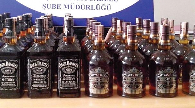 122 ADET VİSKİ ELE GEÇİRİLDİ