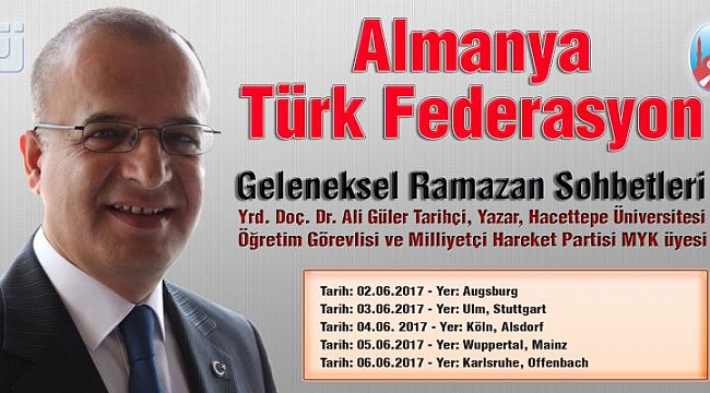 ALİ GÜLER’DEN ALMANYA’DA RAMAZAN SOHBETLERİ