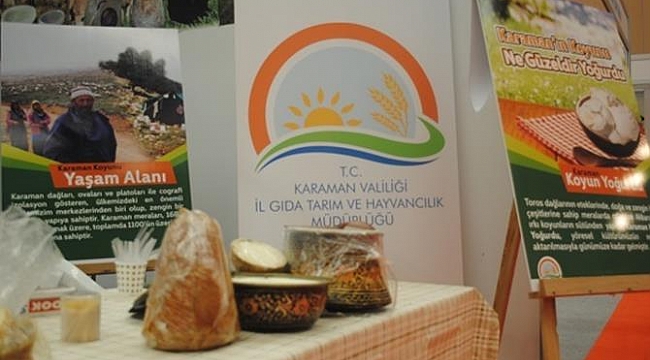 COĞRAFİ İŞARETLİ ÜRÜNLER ZİRVESİ’NE KARAMAN, YOĞURDU VE DİVLE PEYNİRİ İLE KATILDI