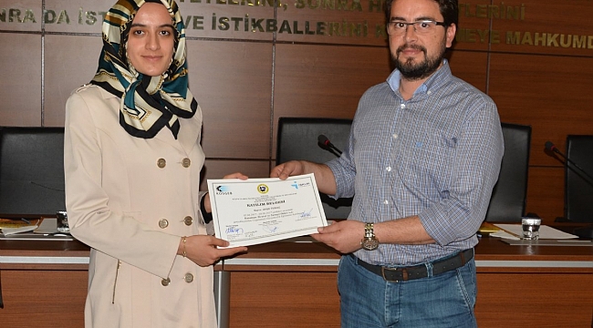KTSO´DA UYGULAMALI GİRİŞİMCİLİK EĞİTİMİ SERTİFİKA TÖRENİ