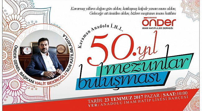 50. YIL MEZUNLARI BULUŞUYOR