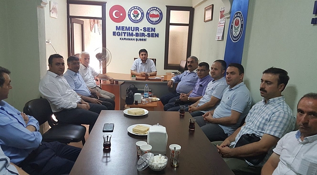 KONYA'LI VEKİLDEN MEMUR-SEN'E ZİYARET