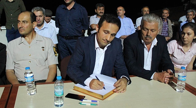 ŞEHİTLERE HATIRA DEFTERİ AÇILDI