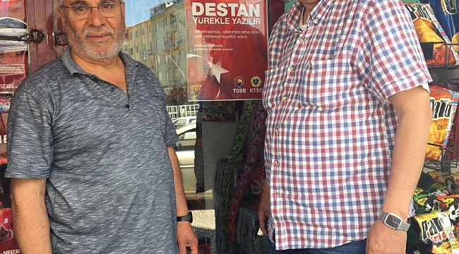 TİCARET ODASI AFİŞ KAMPANYASINA ESNAF’DAN DESTEK