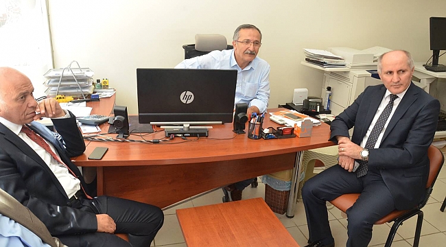 KARAMAN VALİSİ FAHRİ MERAL VE PROTOKOL ÜYELERİ GAZETEMİZİ ZİYARET ETTİ