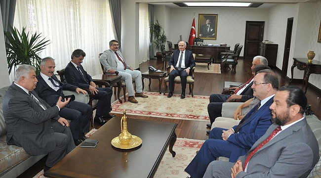 TÜRK DİLİ HEYETİNDEN VALİ MERAL’E ZİYARET