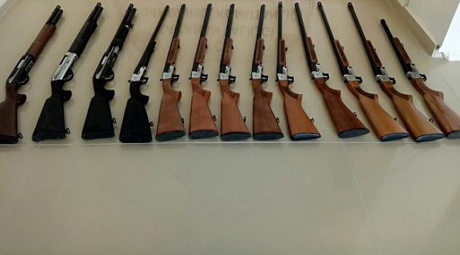 13 ADET RUHSATSIZ TÜFEK ELE GEÇİRİLDİ