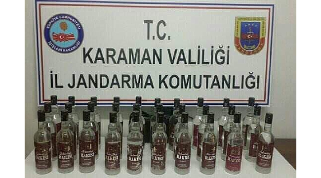 KARAMAN'DA KAÇAK İÇKİ OPERASYONU