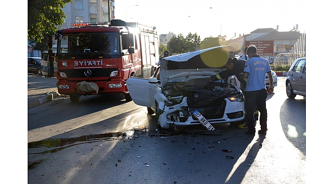 KARAMAN'DA TRAFİK KAZASI: 1 YARALI