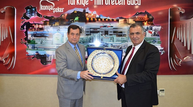 KKTC TARIM BAKANI NAZIM ÇAVUŞOĞLU KONYA ŞEKER’İ ZİYARET ETTİ
