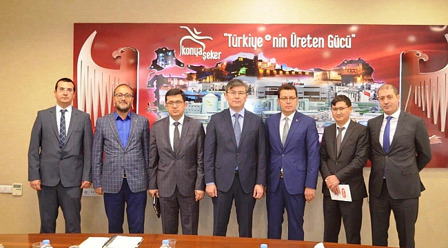 KAZAKİSTAN BÜYÜKELÇİSİ KONYA ŞEKER'İ ZİYARET ETTİ