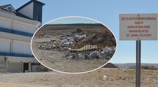 VİLLALAR ALANI AMA ADETA ÇÖPLÜK !