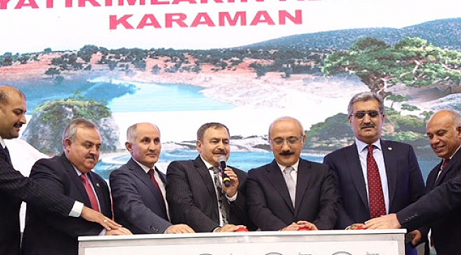 KALKINMA BAKANI ELVAN VE ORMAN BAKANI EROĞLU KARAMAN’I ZİYARET ETTİLER