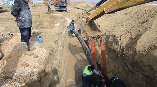 YAĞMUR SUYU BİRİKEN BÖLGLERDE ALTYAPI ÇALIŞMASI TAMAMLANDI