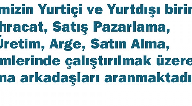 BİFA ÇALIŞMA ARKADAŞLARI ARIYOR