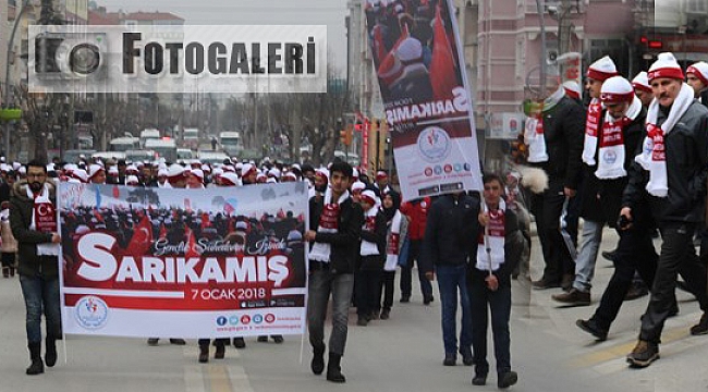 KARAMAN SARIKAMIŞ ŞEHİTLERİ İÇİN YÜRÜDÜ