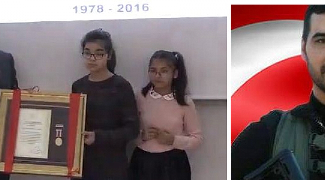 ŞEHİT ÖZEL HAREKAT POLİSİNİN KIZLARINA 'DEVLET ÖVÜNÇ MADALYASI