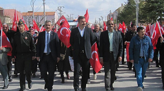 AYRANCI'DA MEHMETÇİĞE DESTEK ŞEHİTLERE VEFA YÜRÜYÜŞÜ
