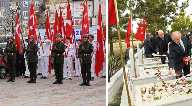 8 MART ÇANAKKALE DENİZ ZAFERİ VE ŞEHİTLER YÂD EDİLDİ