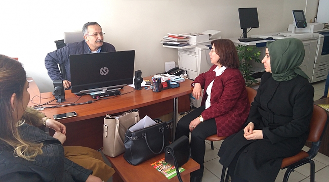 AK PARTİ KADIN KOLLARI BAŞKANLIĞINDAN GAZETEMİZE ZİYARET