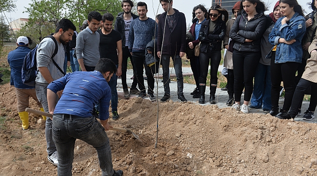 KMÜ’DE MEYVE AĞACI DİKİMİ YAPILDI